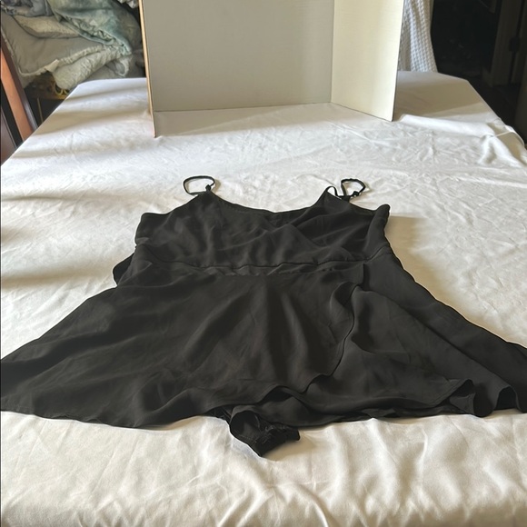 Express Black Chemise with Adjustable Straps - Picture 1 of 7